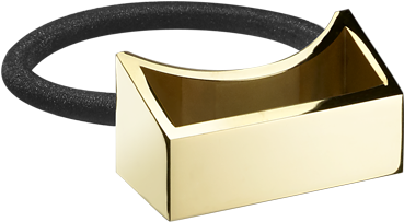 Hair Pony - Oribe Geometric Gold Plated Metal Pony (480x727), Png Download