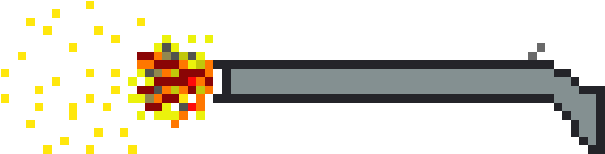 Musket - Pixel Art (1032x420), Png Download