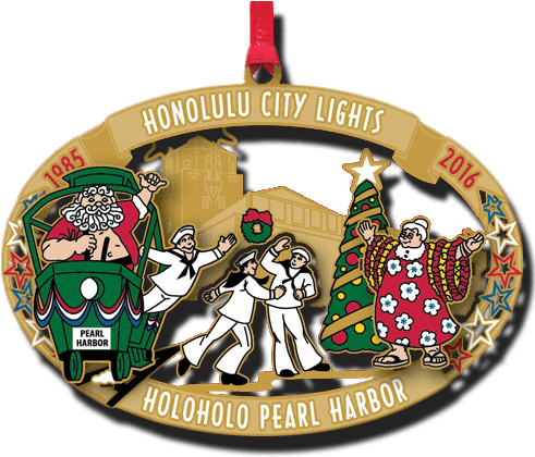 Friends Of Honolulu City Lights - Christmas Decoration (500x500), Png Download