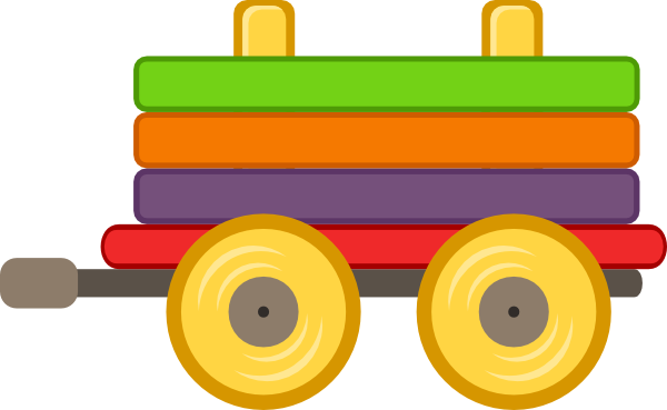 Princess Carriage Clipart - Train Toy Clip Art (600x369), Png Download