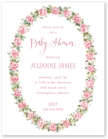 Baby Roses Baby Shower - Baby Shower (600x600), Png Download