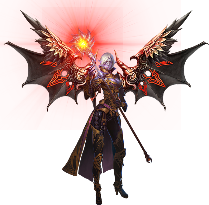 Hero 2 Dark - Shaiya Png (670x677), Png Download