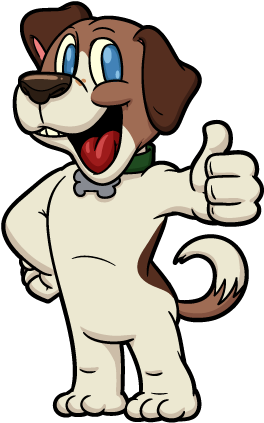 Cartoon Dogs Standing Up (297x432), Png Download