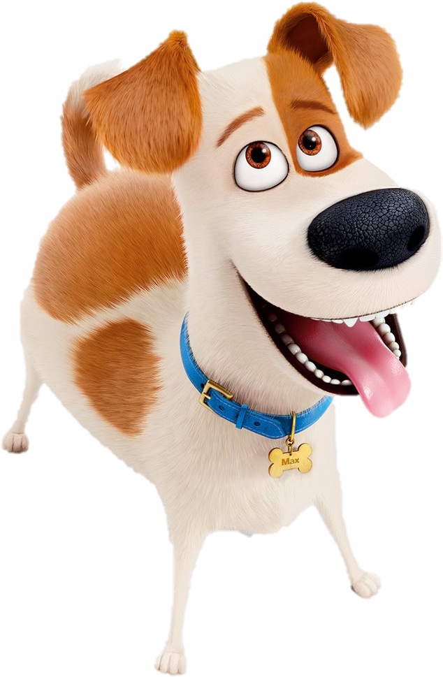 Happy Dog Png For Kids - Dogs Names In Secret Life Of Pets (685x998), Png Download