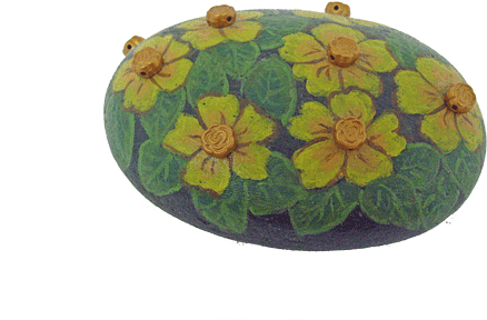 Download Painted Rock Flower Paperweight - Transparent Painted Rock ...