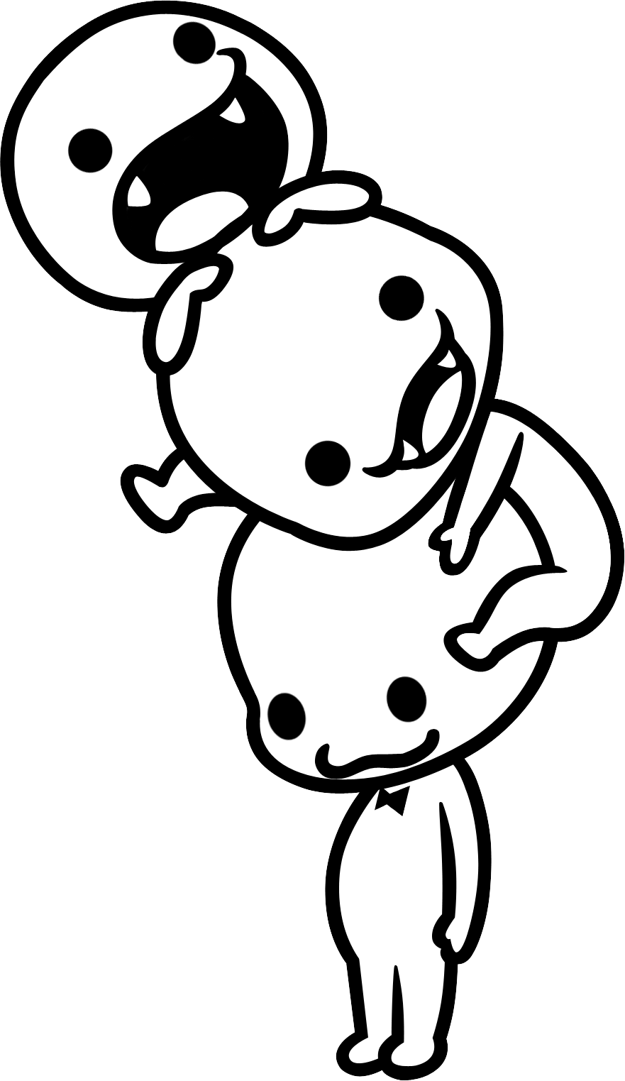 Choir Boy Png - Rhythm Heaven Chorus Kids (881x1523), Png Download