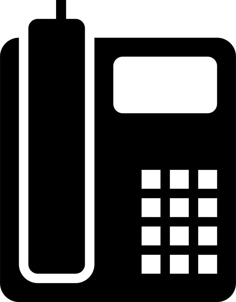 Phone Fax Contact Office Comments - Office Phone Icon Png (766x980), Png Download