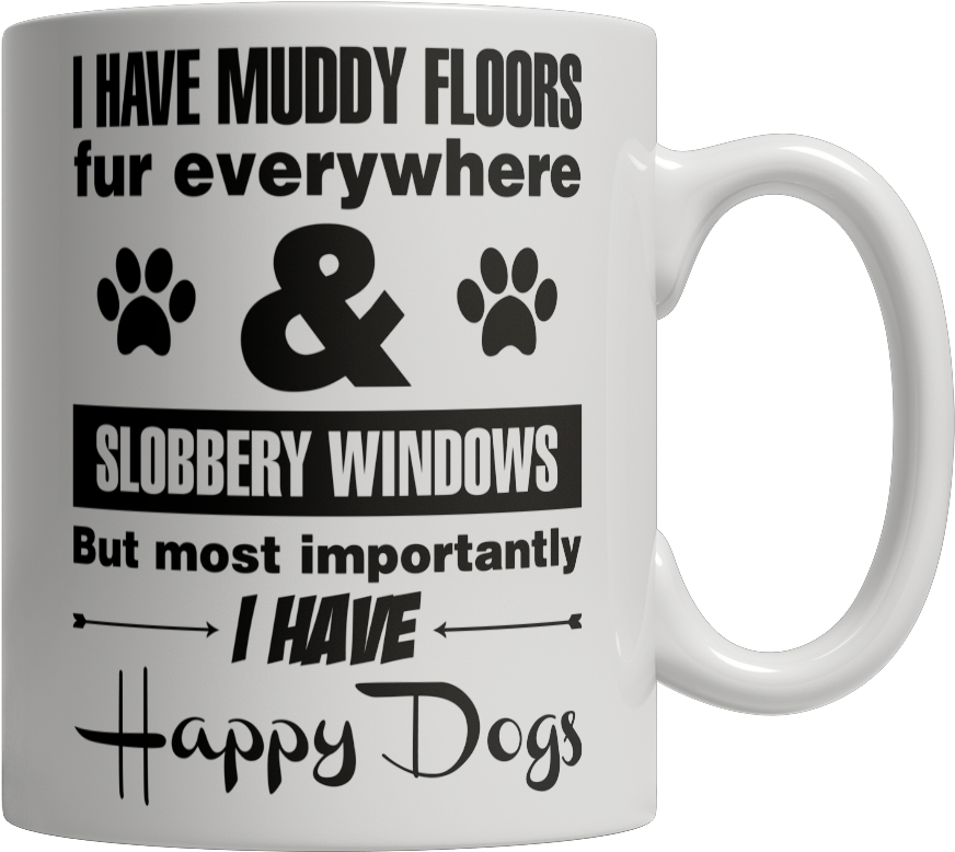 Happy Dogs Mug - Dogs Mug (1024x1024), Png Download