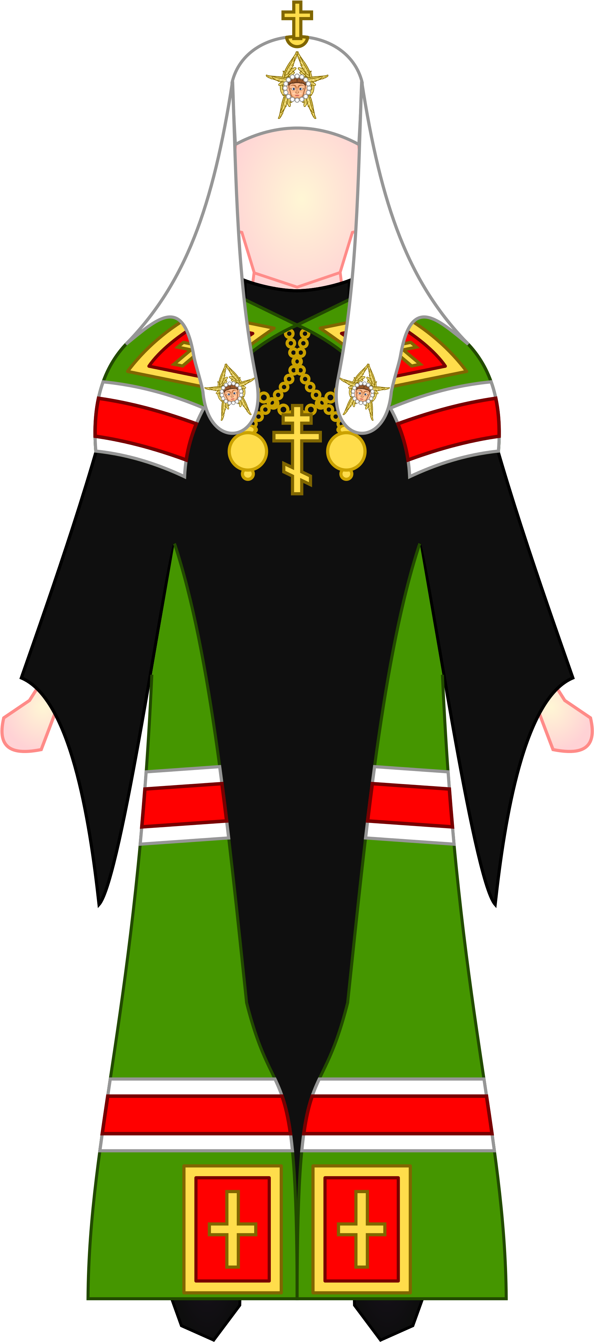Open - Orthodox Bishop Dress (2000x4417), Png Download