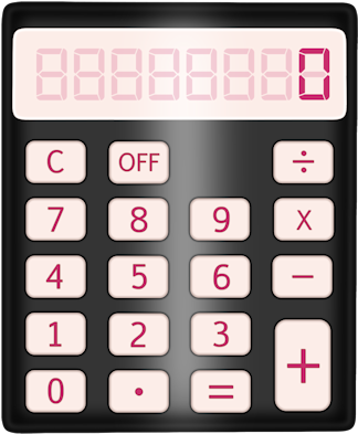 Sd School Girl Calculator2 - Office Supplies (400x429), Png Download