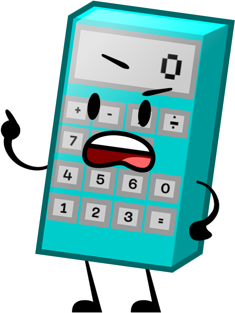 Calculator - Inanimate Objects 3 Gamebot (772x1004), Png Download