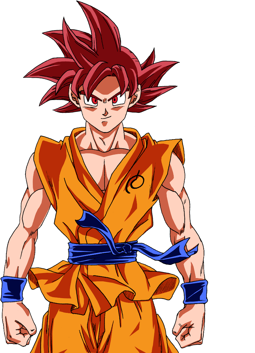 Son Goku - Goku Ssj God Red (1000x1174), Png Download