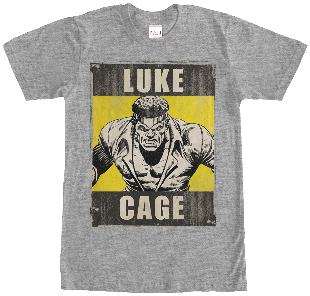 Luke Cage T-shirt - Best Gift - Luke Cage Hoodie/t-shirt/mug Black/navy/pink/white (987x942), Png Download