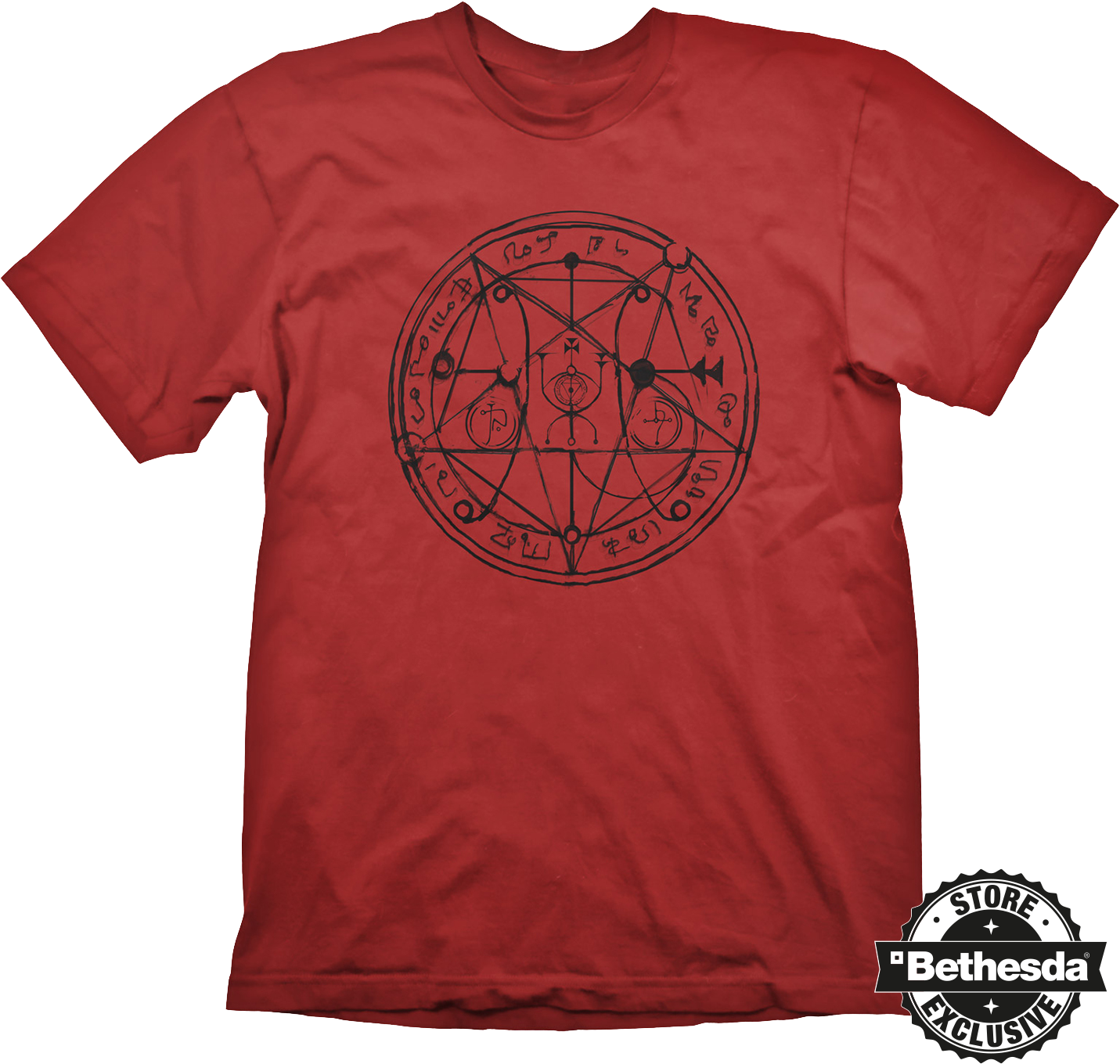 Doom T-shirt Pentagram Red - Overwatch T Shirt Lucio (600x600), Png Download