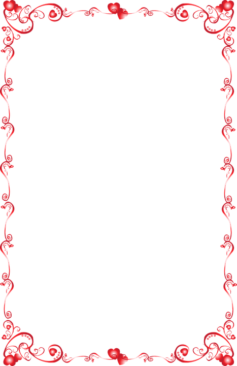 Valentine, Border, Note Card, Happy, Love, Heart - Poémes De Victor Hugo (467x720), Png Download