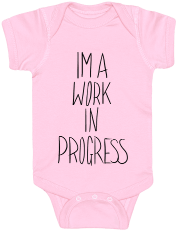 Work In Progress Baby - Onesie (484x484), Png Download