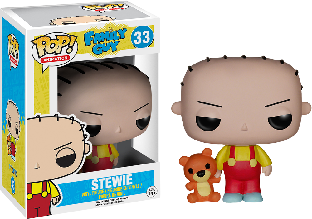 Stewie Griffin Pop Vinyl Figure - Funko Pop Stewie (1000x703), Png Download