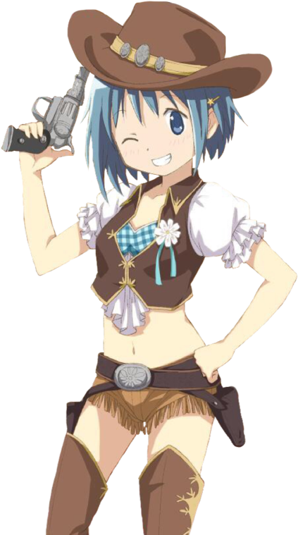 Sayaka Cowgirl Transparent By - Transparent Cowgirl (600x809), Png Download