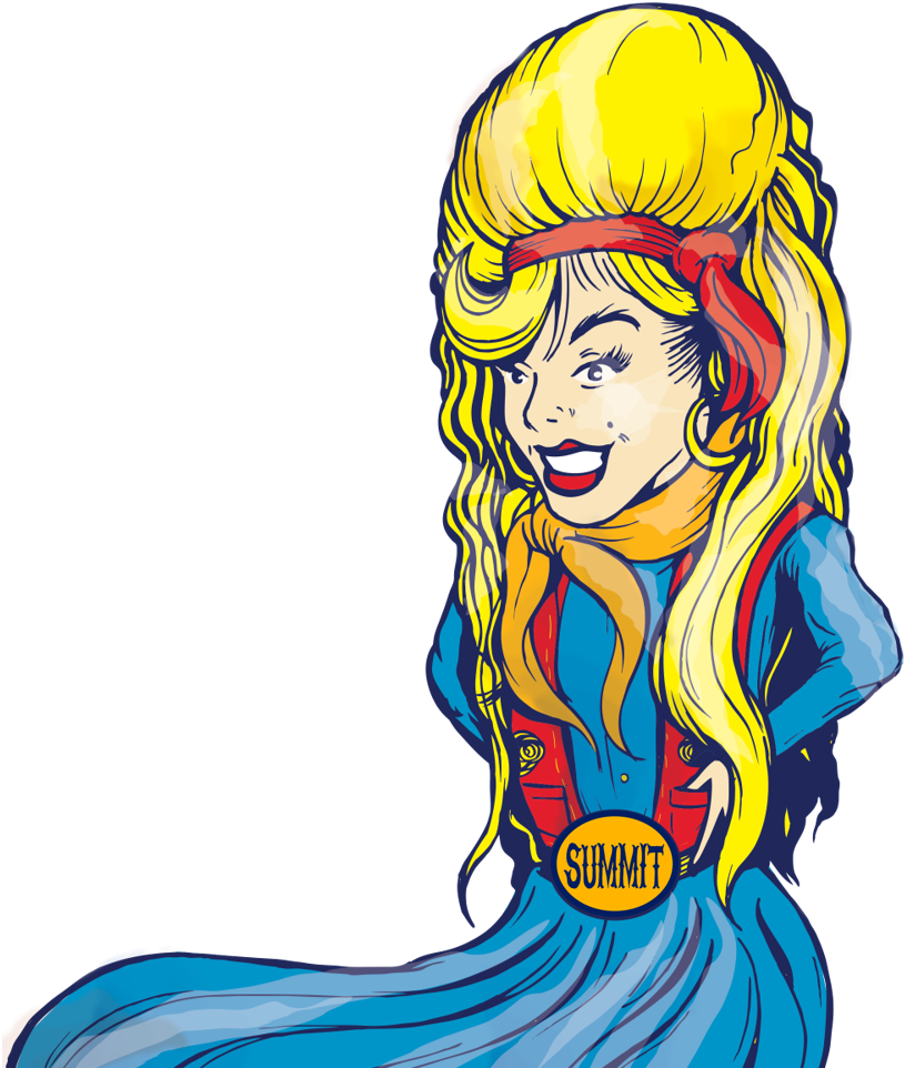 Cowgirl With Summit Belt Buckle (826x962), Png Download