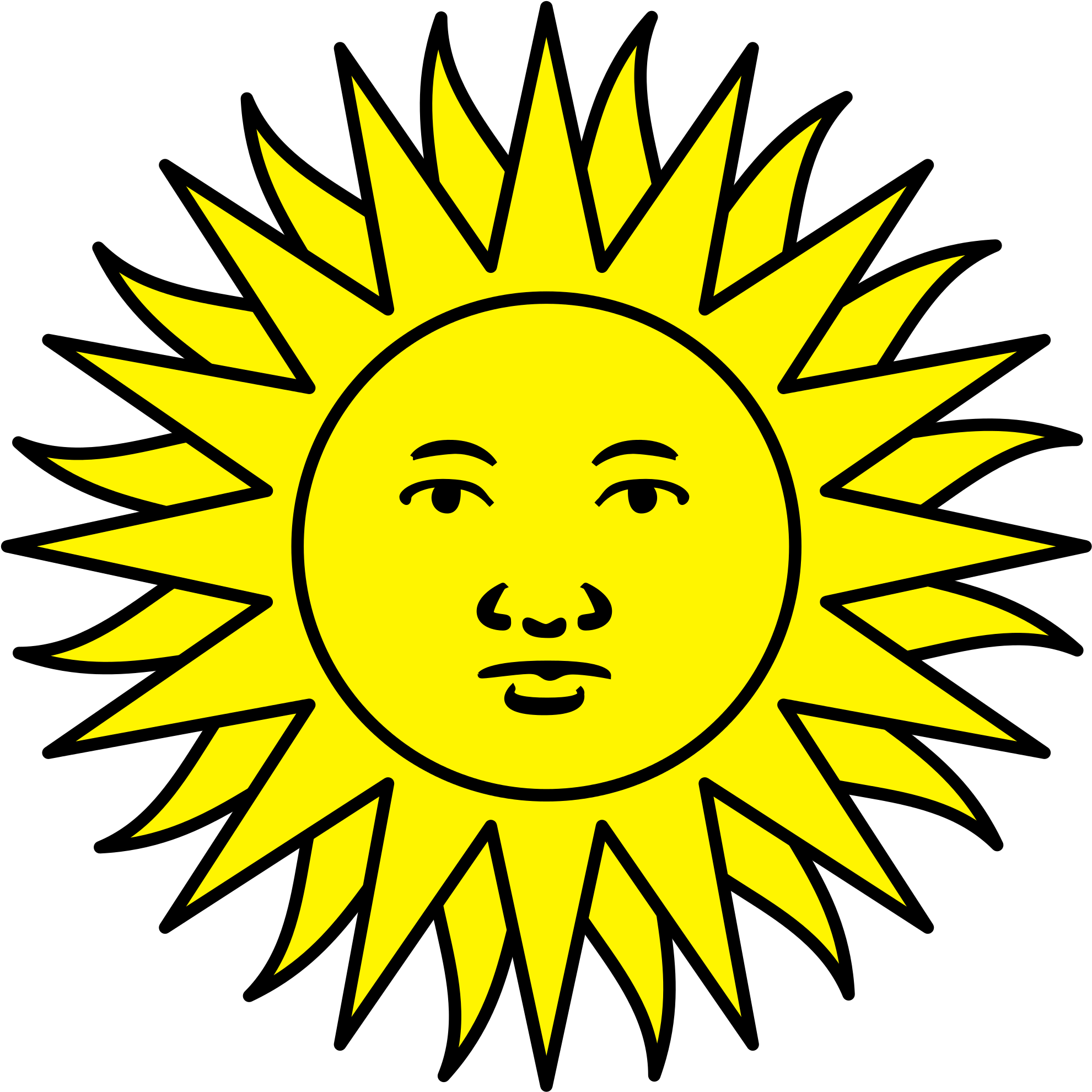 Argentina Sol De Mayo De La Bandera De Uruguay, - El Dios Sol De Los Incas (504x504), Png Download