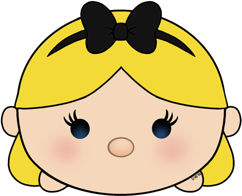 Vector Freeuse Download Resultado De Imagen Para Frozen - Draw Tsum Tsum Alice (500x407), Png Download
