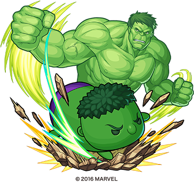 K2tkgwix20160912 1i - Tsum Tsum Marvel Hulk (400x380), Png Download