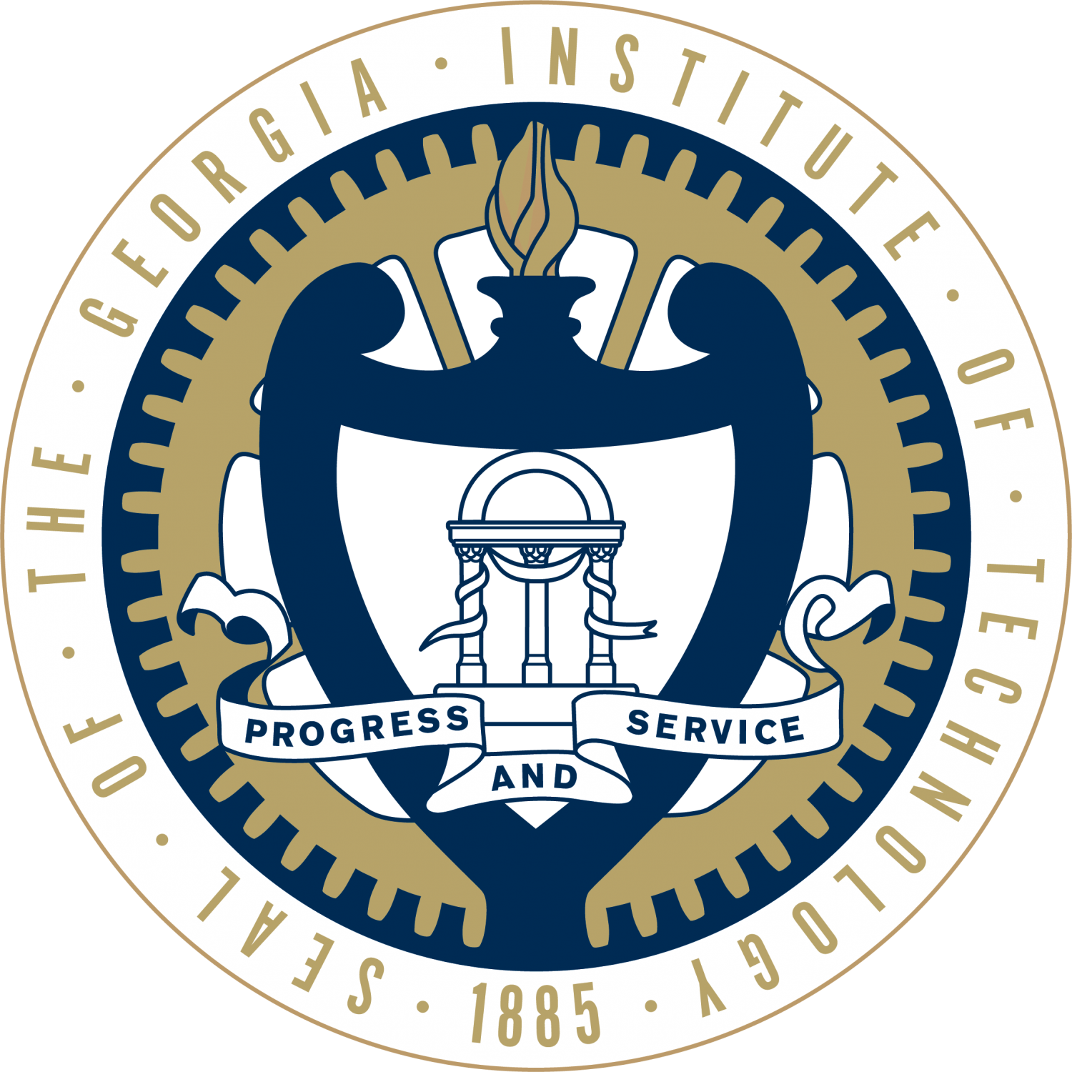Georgia Tech Official Seal - Georgia Institute Of Technology (1500x1500), Png Download