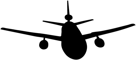 Plane Icon 2 - Icon (500x250), Png Download