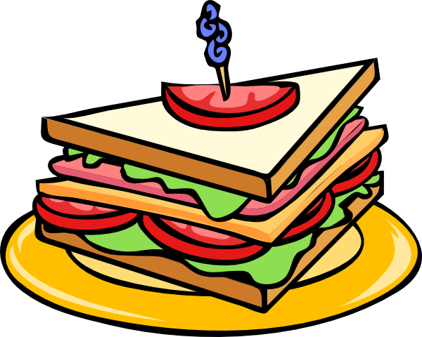 Crustblog ** - Sandwiches Clipart (600x480), Png Download