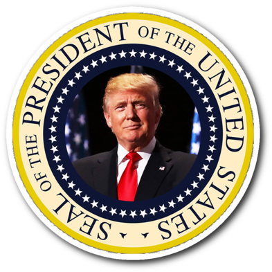 Presidential Seal Sticker - Gobierno Estados Unidos De America (480x480), Png Download