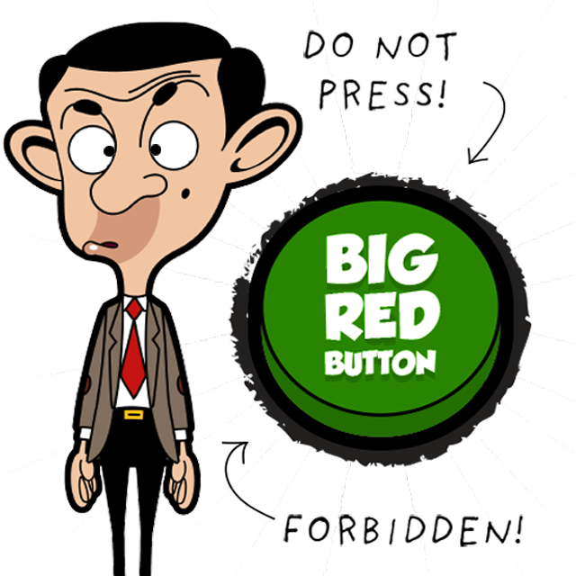 Mr Bean Cartooons - Fundog Bandanas Bandana - I'm Kind To Large Dogs - (640x640), Png Download