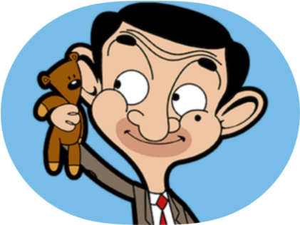 Mr Bean Sticker Packs - Mr Bean Cartoon Characters (425x425), Png Download