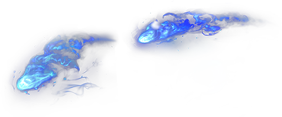 Ahri Foxfire Balls - Lol Ahri Ball (560x232), Png Download