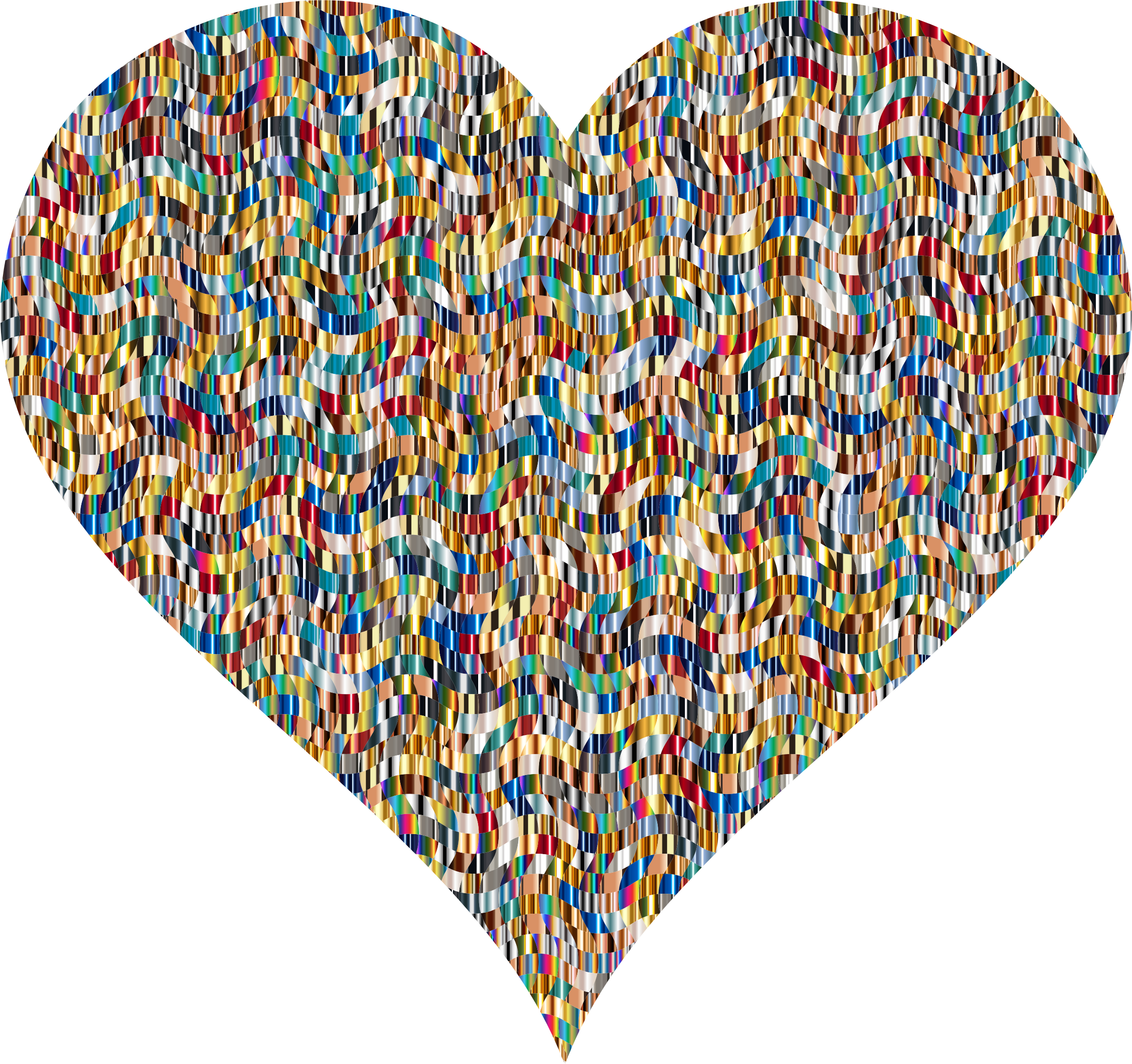 Colorful Confetti Heart 5 Vector Transparent Stock - Confetti Heart (2320x2180), Png Download