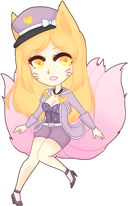 Ahri2014 Ahri2015 - Cartoon (505x747), Png Download