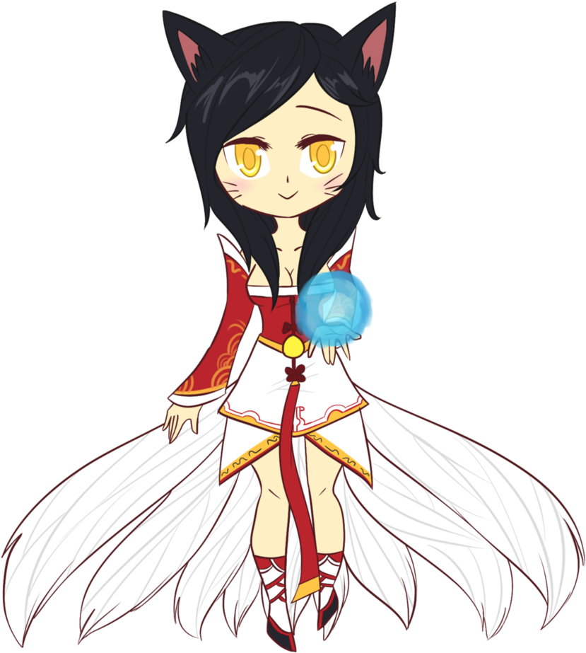 Ahri2014 - Drawing (848x942), Png Download