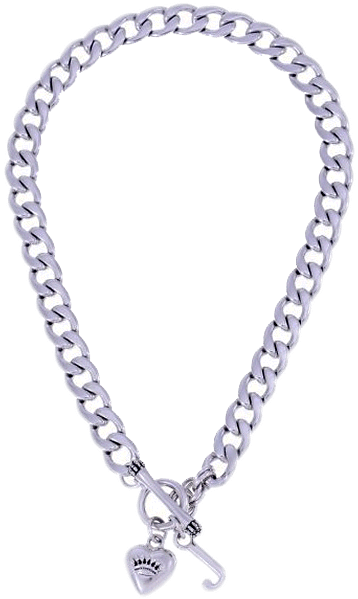 Juicy Couture Crown Png - Mens Silver Diamond Chain 55cm (622x676), Png Download