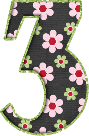 Numeros De Florecitas Rosas De Eduarda Cavalcanti - Alfabetos Gifs Animados Flower (286x436), Png Download