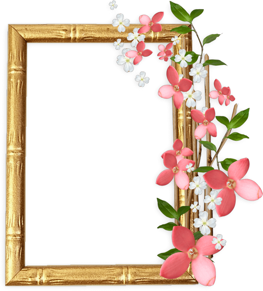 Marco De Foto Florecitas - Marcos Para Fotos Png (926x1000), Png Download