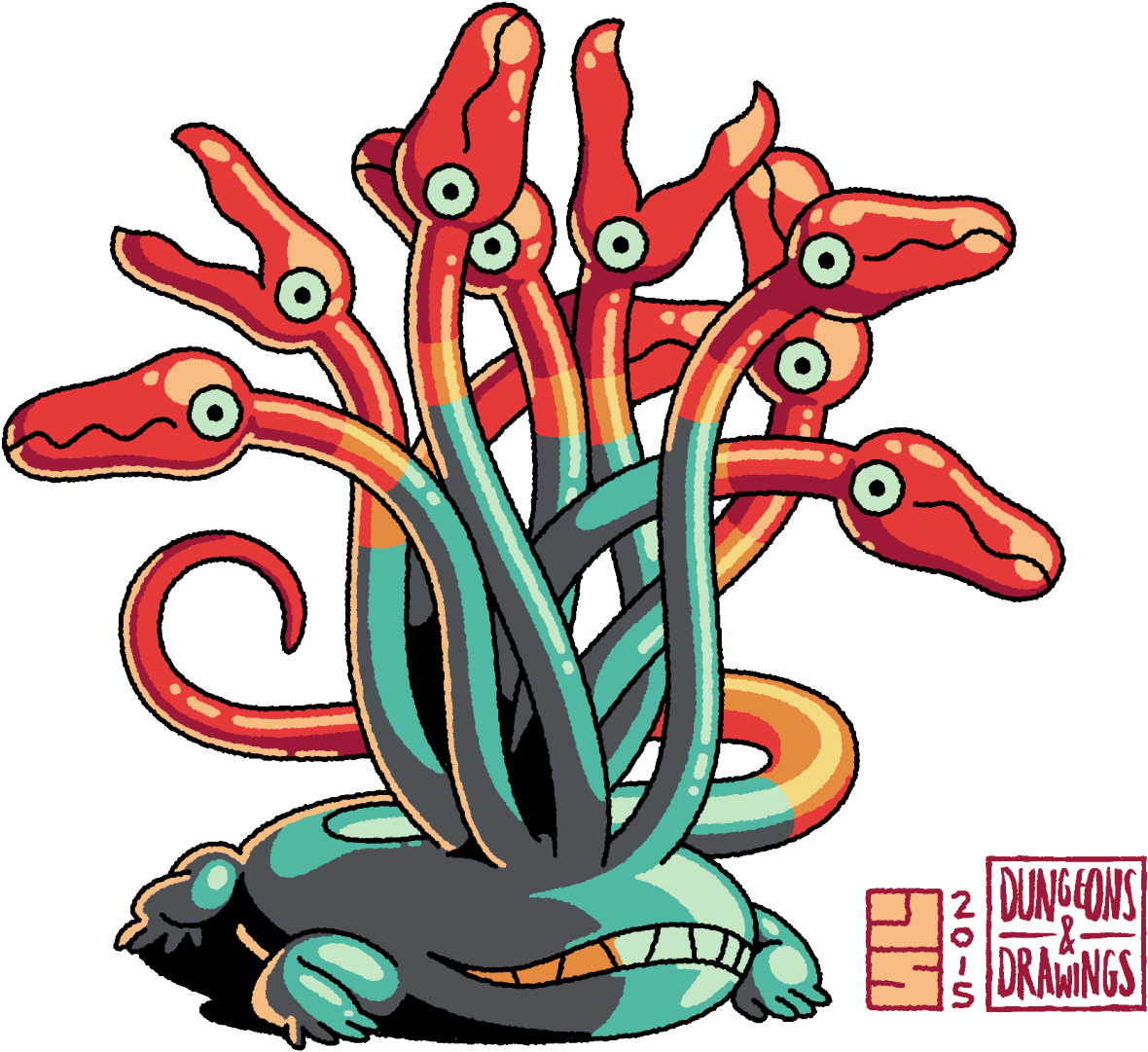 Jpg Freeuse Stock Dungeonsanddrawings Hydra Are - Dungeons And Drawings (1280x1158), Png Download