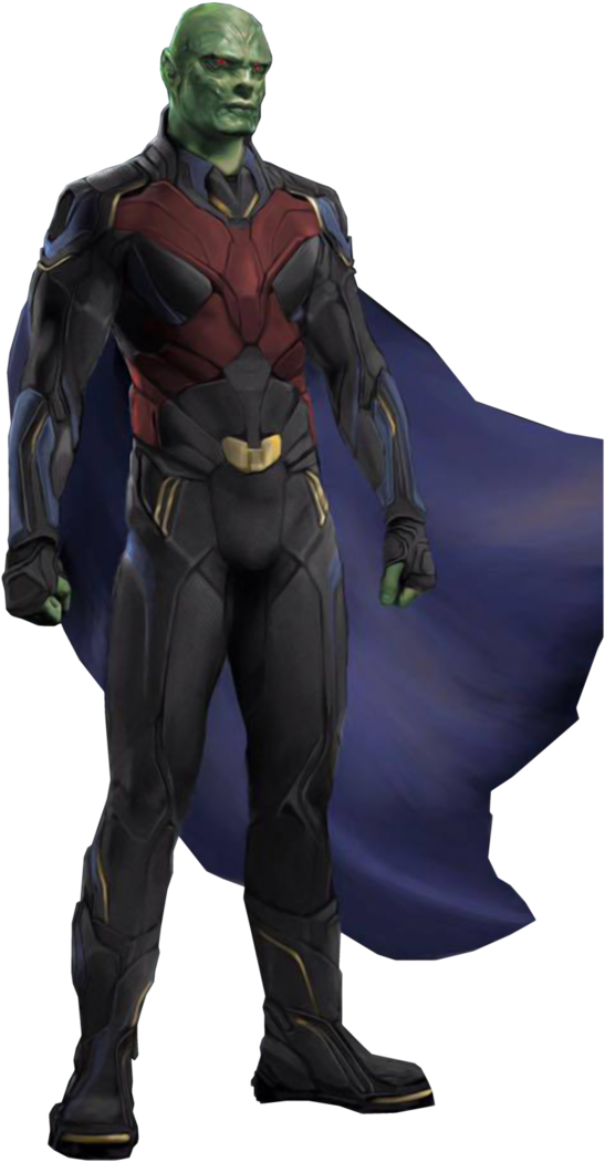 Martian Manhunter Supergirl Png (719x1112), Png Download