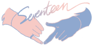 Clip Art Hands Pink Blue Support Campaign On Twitter - Seventeen Kpop Logo Transparent (400x400), Png Download