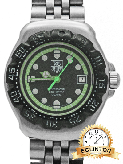 Vintage Tag Heuer Ladies Watch Formula 1 Series Black/green - Tag Heuer Formula 1 (400x532), Png Download