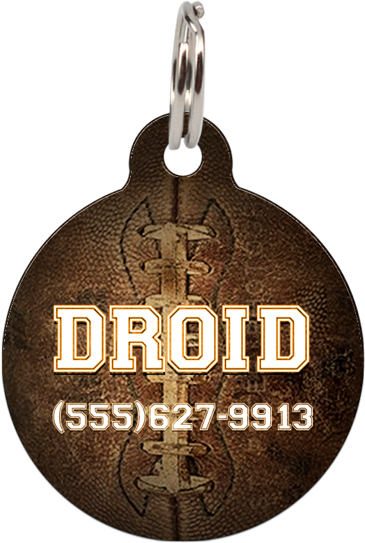 Vintage Football - Pet Tag (803x802), Png Download