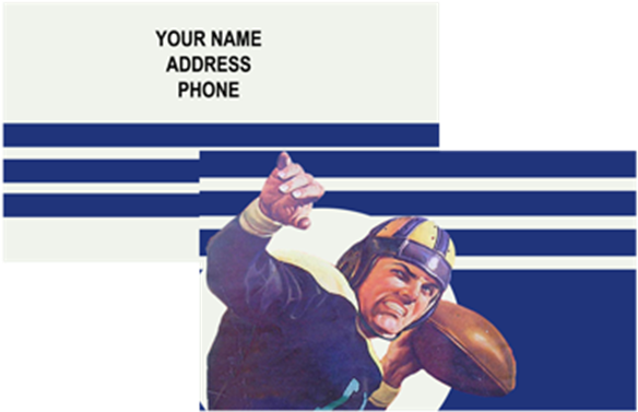 Vintage Football Bag Tag - Bag Tag (800x501), Png Download