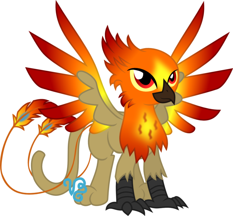 Image Free Download Pheonix Drawing Griffin - Phoenix Gryphon (930x860), Png Download