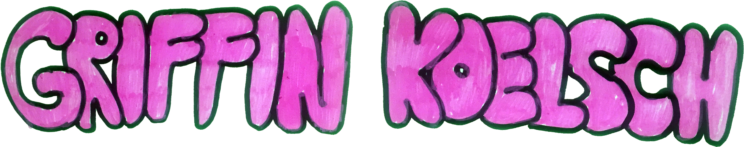 Shopping Cart - Griffin In Bubble Letters (3194x772), Png Download