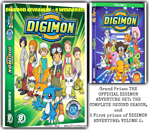 The Official Digimon Adventure Set Review & Giveaway - Digimon Adventure Set-season 2 (region 1 Import Dvd) (580x506), Png Download