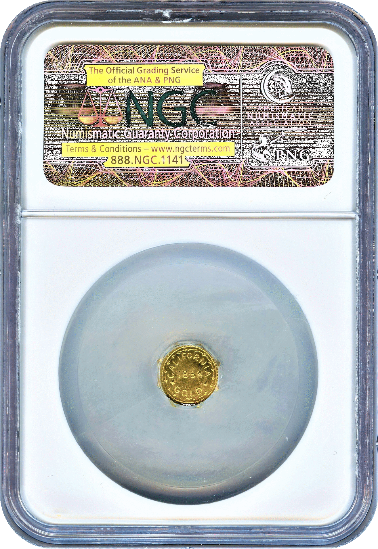 1854 Dated Cal Gold Token - 2009 S Guam Proof Clad Quarter Ngc Pf-70 Ultra Cameo (1314x1910), Png Download