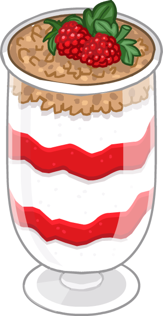 Yogurt Parfait Puffle Food - Yogurt Parfait Clipart (327x631), Png Download